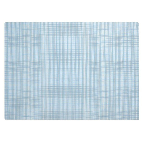 APS Tischset VELMA, Silikon, 45 x 33 cm, rutschhemmende Unterseite, transparent/hellblau, kariert, 60587