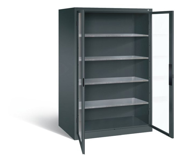 C+P Werkzeugschrank Acurado, H1950xB1200xT800mm, Farbe: Anthrazitgrau, Muldengriff, 8934-0552 S10011