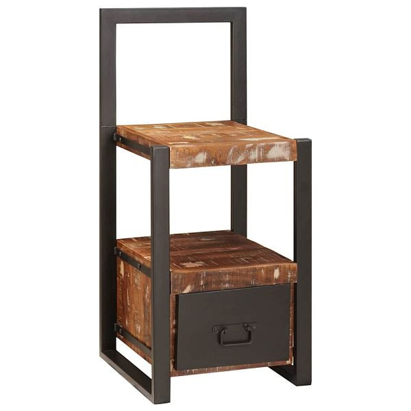 vidaXL Ankleidehaken Mehrfarbig 40 x 40 x 90 cm Massivholz Altholz, 4015986