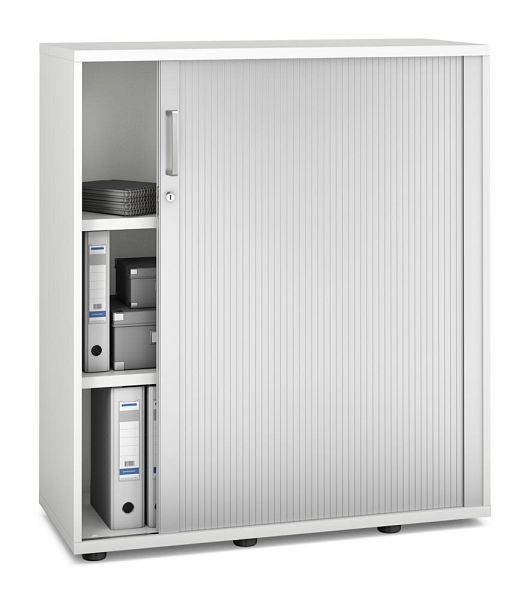 Deskin Rollladenschrank MULTI MODUL-PRO, Dekor weiß, B 1000 x H 1140 x T 420 mm, 352326