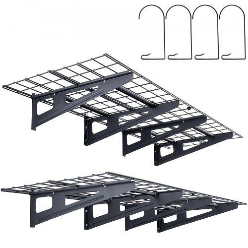 VEVOR 2 Stück 4x2 ft Garagen-Lagerregale zur Wandmontage, robuste Regale, QXCKGBDHSSC48RHUTV0