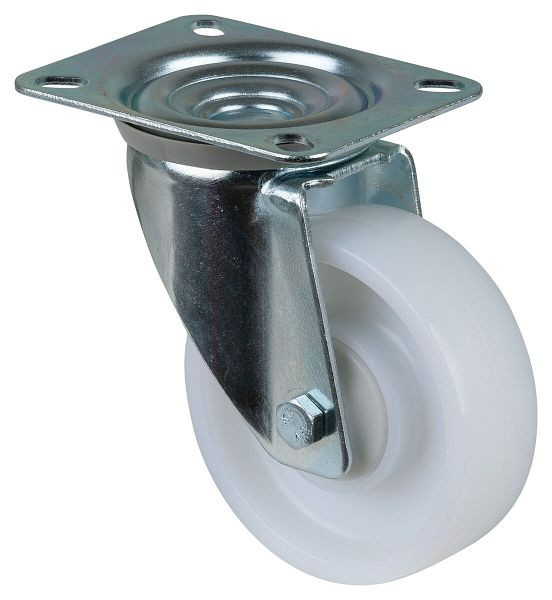 BS Rollen Transportrolle, Rad-Breite 32 mm, Rad-Ø 100 mm, Tragfähigkeit 160 kg, Lauffläche/Radkörper Kunststoff, Kugellager, VE: 2 Stück, L400.B15.101