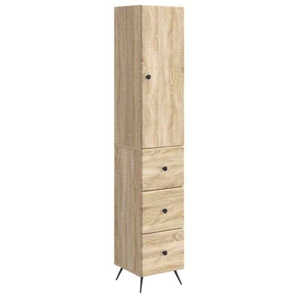 vidaXL Schrankset 2-teilig Sonoma-Eiche 34,5 x 34,5 x 90 cm Holzwerkstoff, 3416891