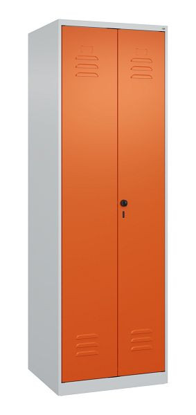 C+P Mehrzweckschrank Classic PLUS, C Wäsche-/Garderobenspind Classic PLUS, 2 Abteile, 1850x600x500mm, 7035/2004, Drehriegel, 080600-20 S10000