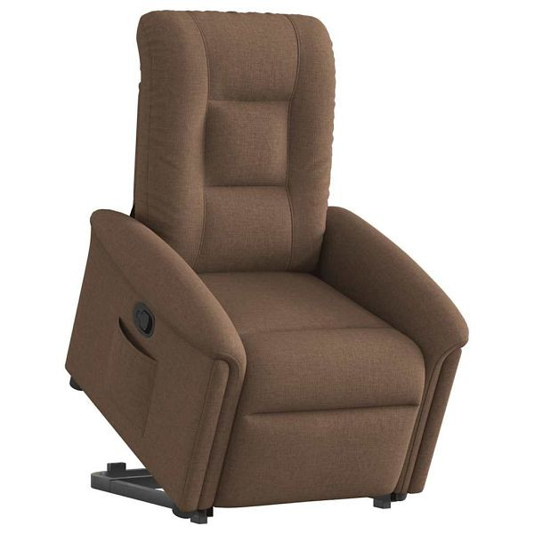 vidaXL Relaxsessel mit Aufstehhilfe Braun Stoff, 3303258