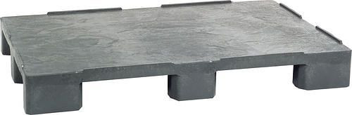 DENIOS Universalpalette, aus PE-RE, 800 x 1200 x 150 mm, 9 Füße, mit Rand, VE: 5 Stück, 312644