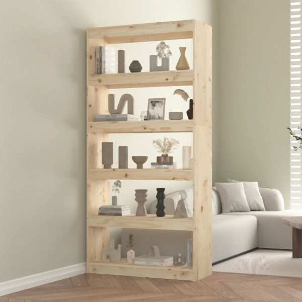 vidaXL Bücherregal/Raumteiler 80x30x167,4 cm Massivholz Kiefer, 808198