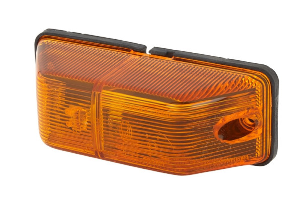 HELLA Zusatzblinkleuchte, Glühlampe/Halogen, 12/24V, Anbau/Schraubanschluss, Lichtscheibenfarbe: gelb, Male, rechts/seitlicher Anbau, 2BM 006 692-021