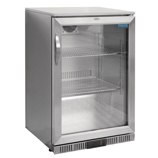 Polar Serie G Edelstahl Barkühlschrank mit Klapptür 138L, GL007