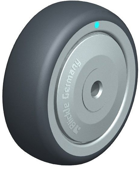 Blickle TPA 75/6KD-FK Rad aus Thermoplastisches Gummi-Elastomer, Grau, 613307