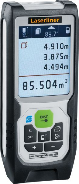 Laserliner LaserRange-Master Gi7 Pro, Green, 0,05m - 70m, 2DTilt, BLE, Laser-Entfernungsmesser, VE: 5 Stück, 080.837A