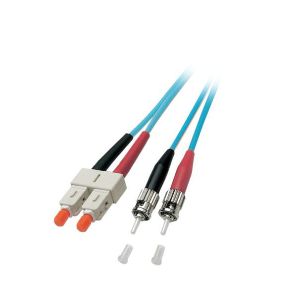 Dönges Patchkabel LWL, SC/ST 50/125y, OM3, 0,5 m, aqua, 108256