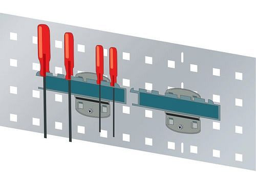 DENIOS Schraubendreherhalter für 6 Teile, 286502, 7612269046458