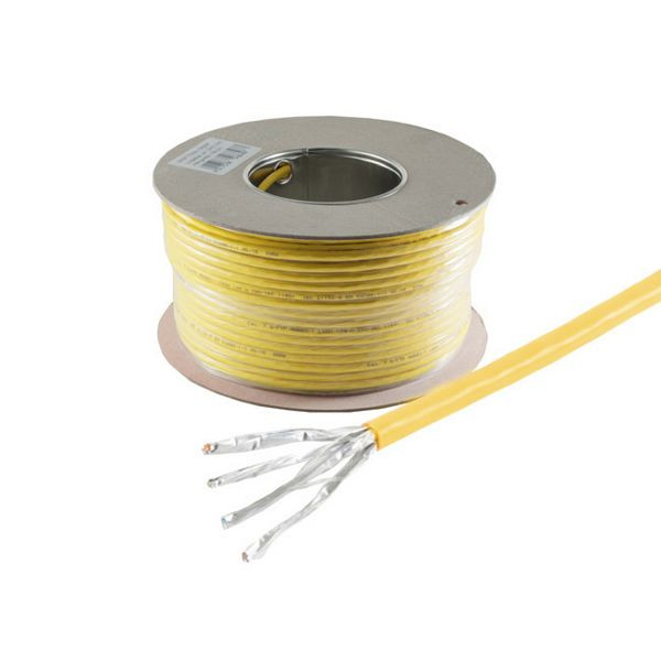 S-Conn Verlegekabel, cat 7A+, S/FTP, PIMF, Halogenfrei, Bandbreite 1200 MHz, 100,0m, 75500-A+-100SSP