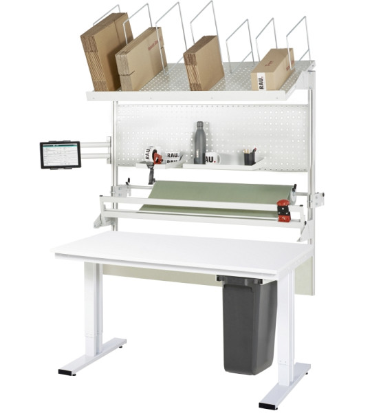 RAU Packtisch Komplettset 06, 08-WT, B1500 x T800, M-Platte, 08-WT-150-080-M-VP06.12