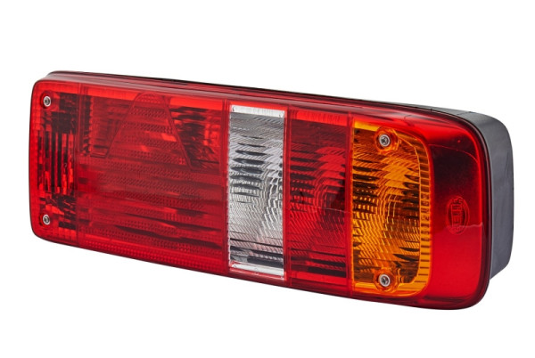 HELLA Heckleuchte, EasyConn I, Glühlampe, 24V, Anbau/geschraubt, Lichtscheibenfarbe: mehrfarbig, rechts, Seitenmarkierungslicht, 2VP 340 931-001