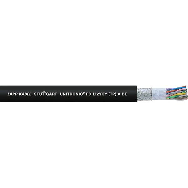 LAPP Datenleitung Niederfrequenz UNITRONIC® FD Li2YCY (TP) A BE 8X2X0,5, VE: 100 Meter, 0031410/100