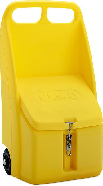 Cemo Go-Box 70 l verkehrsgelb RAL 1018, für Bindemittel, 11449