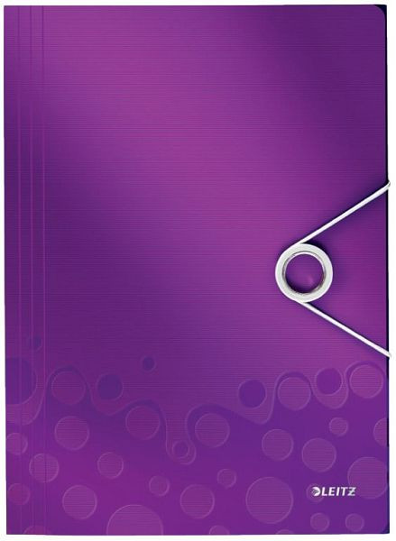 LEITZ 4599 Eckspannermappe WOW, A4, PP, violett, 45990062