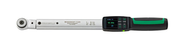 STAHLWILLE Drehwinkel-Drehmomentschlüssel MANOSKOP mit Einsteckwerkzeug Umschaltknarre Nr.714R/ 6 6-60 Nm Antriebs-4kant 3/8 ", 96501006
