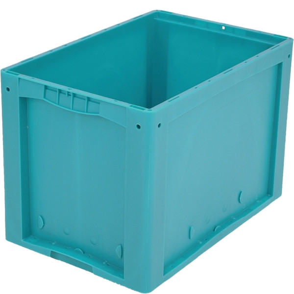 BITO Kleinladungsträger KLT /KLT 64420R 600x400x420 türkis, Rippenboden, C0571-0015