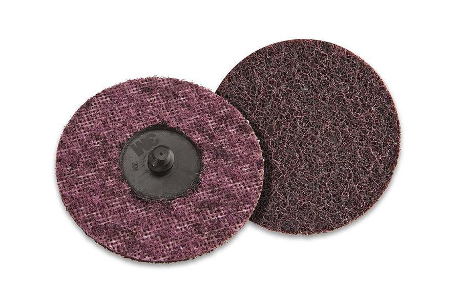 3M Scotch-Brite Schleifscheibe SC-DH – Klettscheibe 125 Mm, A Medium, Vlies – Für Feinen Schliff, Entgraten & Polieren