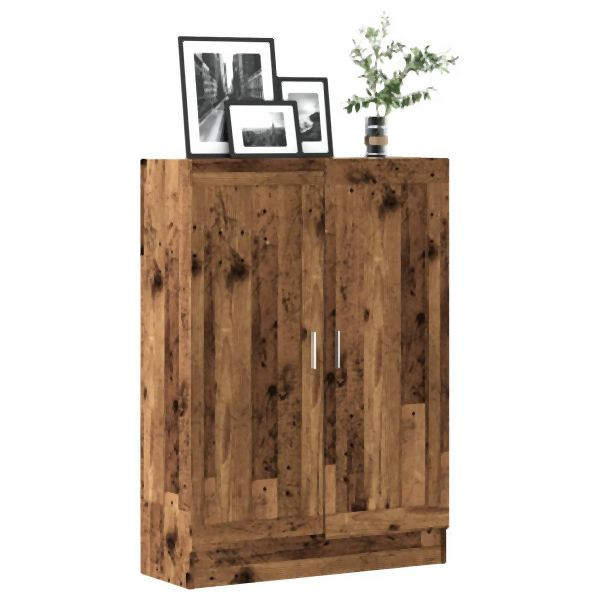 vidaXL Bücherschrank Altholz-Optik 82,5x30,5x115 cm Holzwerkstoff, 856148