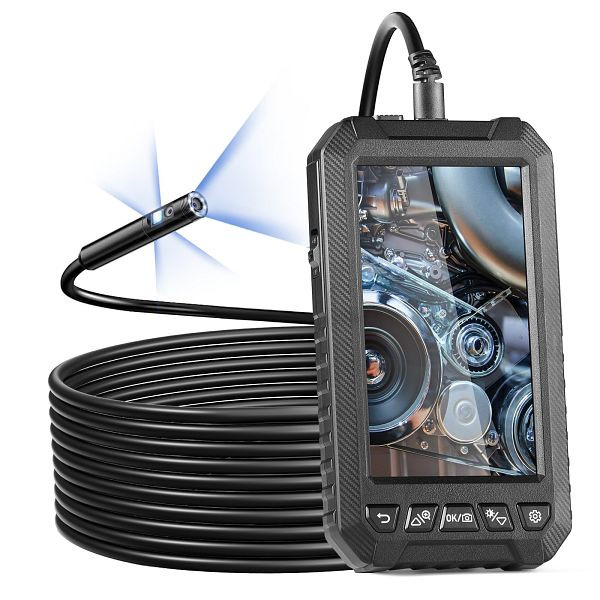 VEVOR Endoskopkamera Inspektionskamera Dreifachlinsen 5m Kabel 12,7cm Bildschirm, FXKQXNKJDPM5DS0JDV9