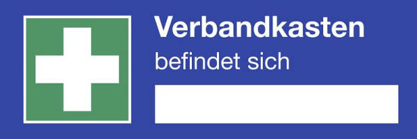 Moedel Verbandkasten befindet sich, ISO 7010, Folie, 120x40 mm, 52742
