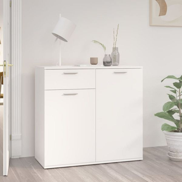 vidaXL Sideboard Weiß 80x36x75 cm Holzwerkstoff, 805770