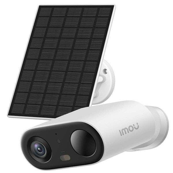 Imou Cell Go Full Color mit Solarpanel 100% kabellose, batteriebetriebene 3 MP WLAN-Überwachungskamera mit Nachtsicht in Farbe, imcfcsp