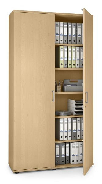 Deskin Flügeltürenschrank MULTI MODUL-PRO, Buchedekor, B 1200 x H 2250 x T 420 mm, 351822