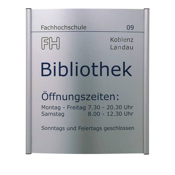 Stein HGS Wegweiser -Unitex C-, 600 x 600 mm, Deckenmontage mit Abhängung aus Zierkette,silber, Außenbereich, 21681-0402