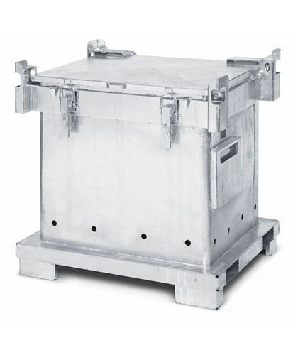 DENIOS ASP-Behälter zur Sammlung/Transport von leeren Spraydosen, 800 l, feuerverzinkt, 208417