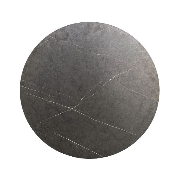 Feros HPL Tischplatte Midnight Marble Ø120 cm, 16120