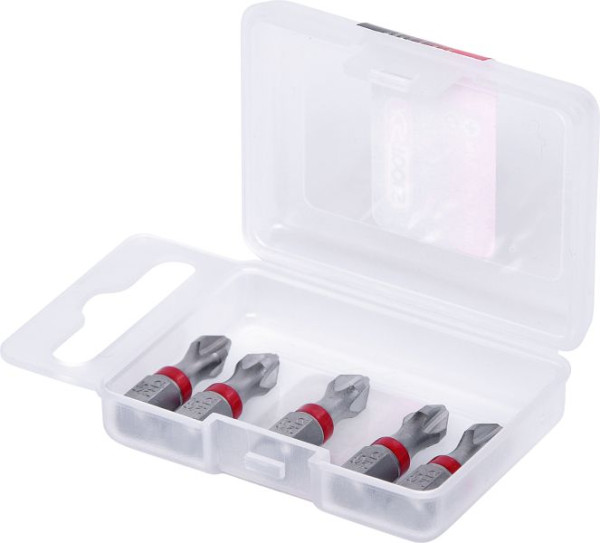 KS Tools 1/4" TORSIONpower Bit, 25mm, PH2, VE: 5 Stück, 918.3111