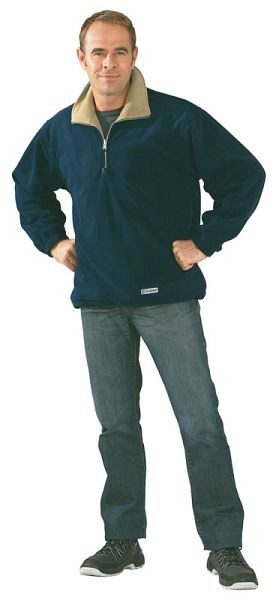 Planam Outdoor Relax Fleecetroyer, marine/camel, Größe M, 0350048