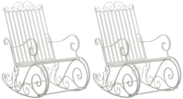 CLP 2er Set Schaukelstühle Smilla, weiß, 319680, 4251756467777