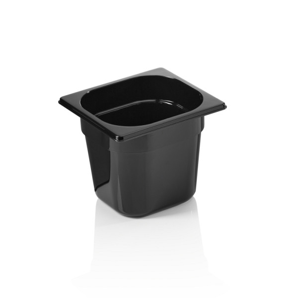 WAS GN Behälter GN 96 BLACK 1/6-150 mm, schwarz, Polycarbonat, 9616150