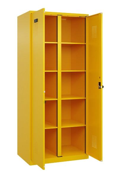 C+P Wäsche-Spind Evolo PLUS, 2 Abteile, 1850x800x500mm, 1023/1023, Verschluss Drehriegel, 049002-22B S10022