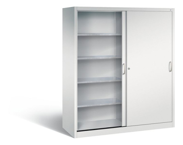 C+P Schiebetürenschrank Acurado, H1950xB1600xT600mm, Farbe: Lichtgrau, Bügelgriff, 2169-00 S10095