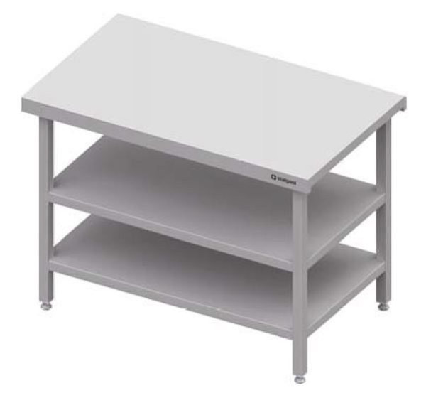 Stalgast Neutralausgabe mit Grund und Zwischenboden 700x735x880 mm, Edelstahlabdeckung, CF07112