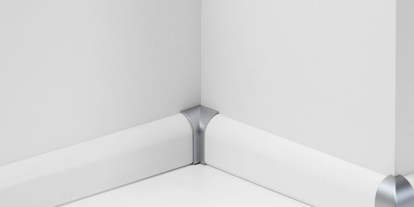 Parador Innenecken Typ 2 für Sockelleisten SL 2, Alu-Optik, 2 Stück, 341507