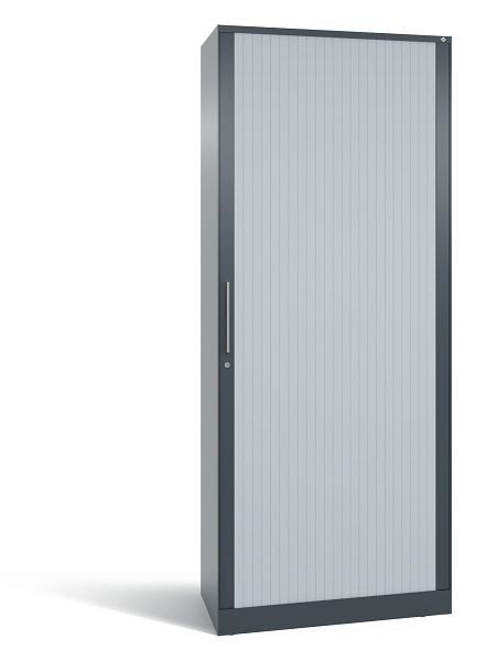 C+P Rollladenschrank Asisto, H1980xB800xT435mm, Farbe: Anthrazit / Weiß, Bügelgriff, 5 OH, 143003-000 S10028