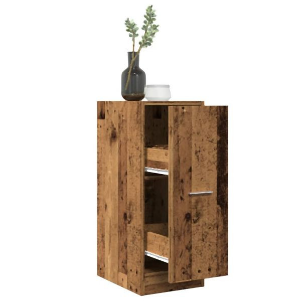 vidaXL Apothekerschrank Altholz-Optik 30x41x77,5 cm Holzwerkstoff, 855158