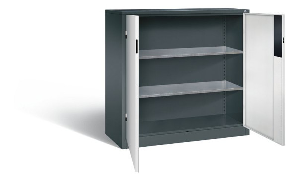 C+P Werkzeugschrank Acurado, H1200xB1200xT500mm, Farbe: Anthrazitgrau / Lichtgrau, Muldengriff, 8531-052 S10250