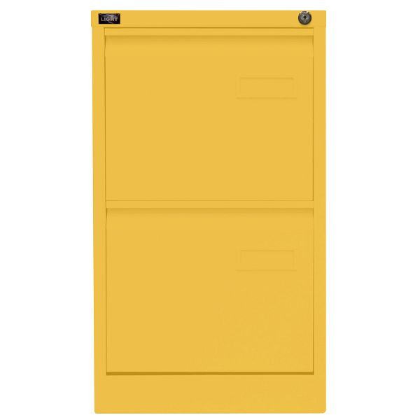 Bisley LIGHT Hängeregistraturschrank LIGHT, einbahnig, 2 HR-Schubladen, 642 sunflower, IPCCA12642