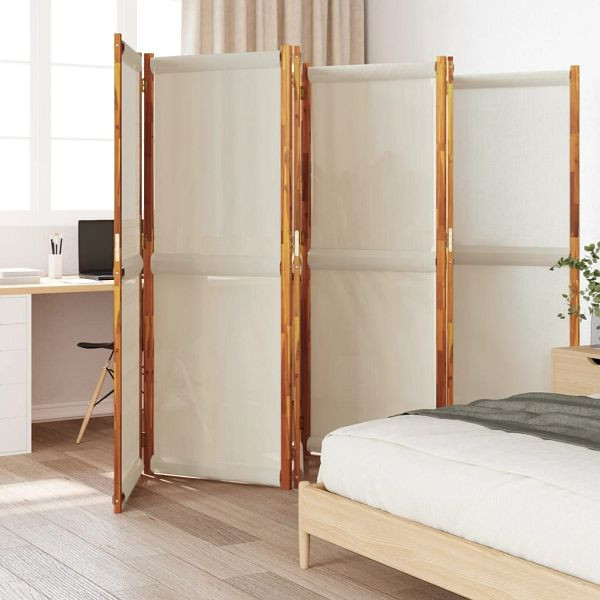 vidaXL 6-teilig Paravent Hellgrau 420x180 cm, 4003358, 8721012464254