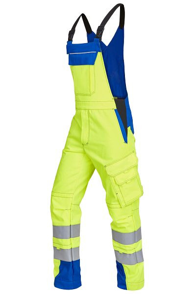 ROFA Latzhose 2428 teils zweilagig, Größe 26, Farbe 235-leuchtgelb-kornblau, 2652428-235-26