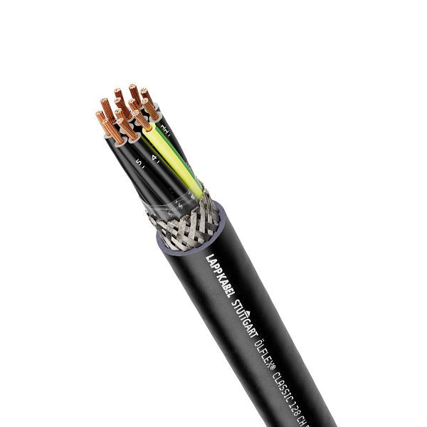 LAPP Steuerleitung ÖLFLEX® CLASSIC 128 CH, schwarz 0,6/1 KV 2X1, VE: 100 Meter, 1123557/100